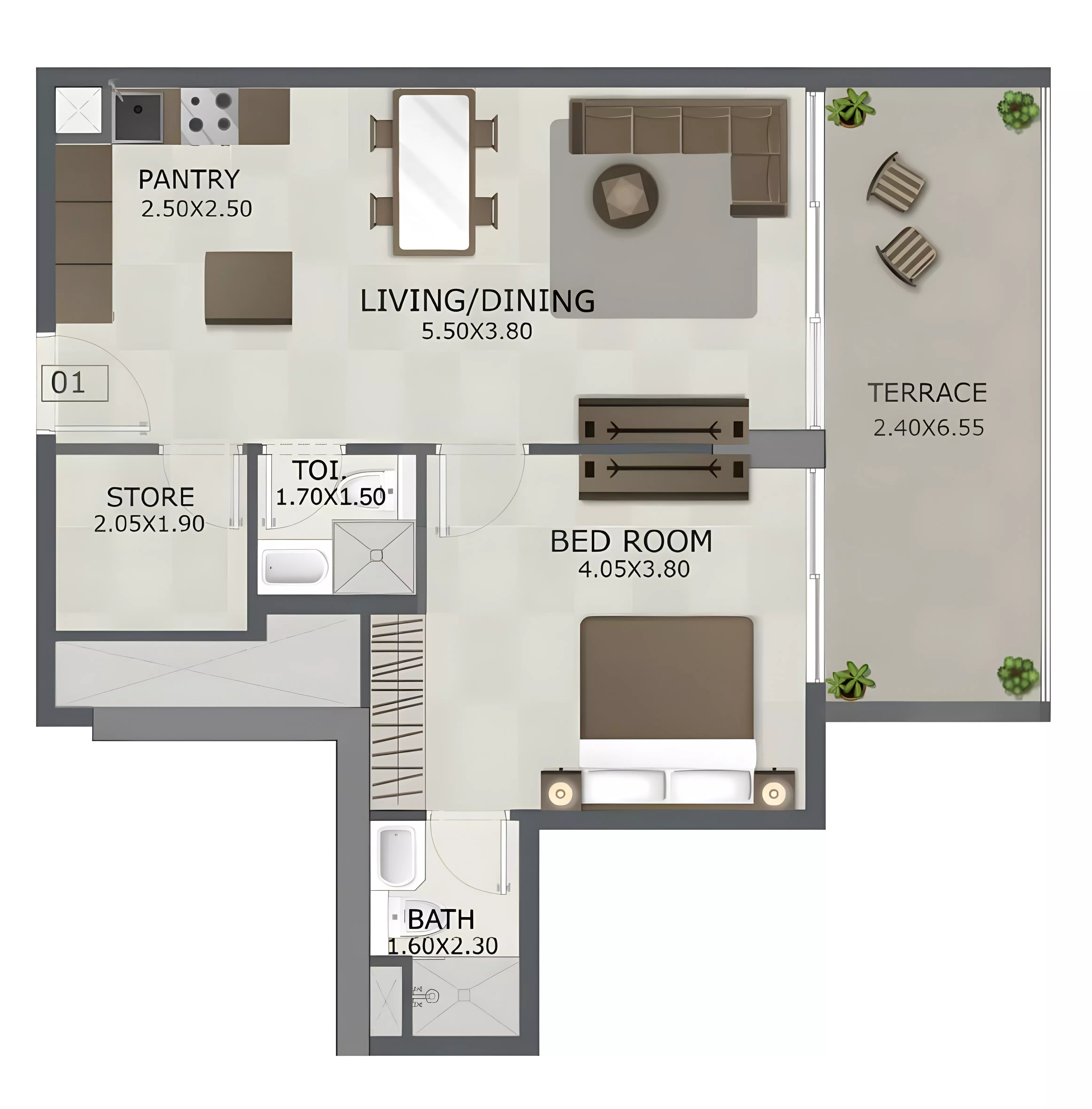 Unit floor plan image