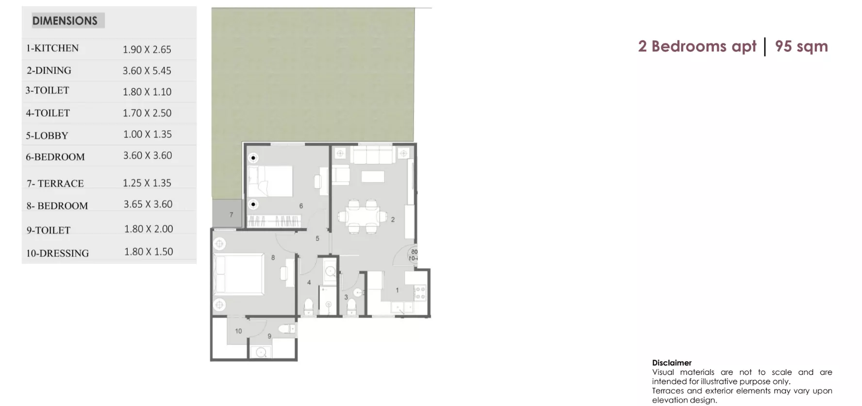 صورة مخطط ارضية الوحدة