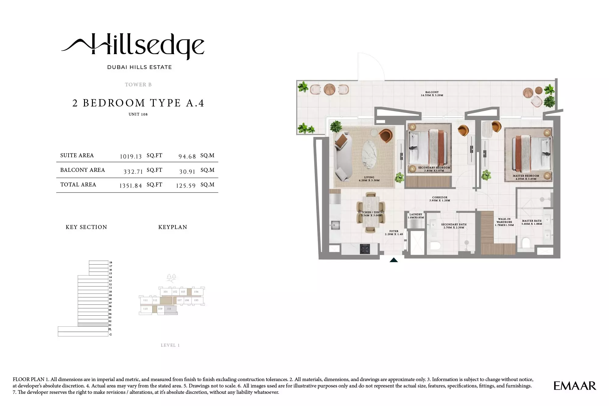 Hillsedge Type A.4-Tower B, 2 beds