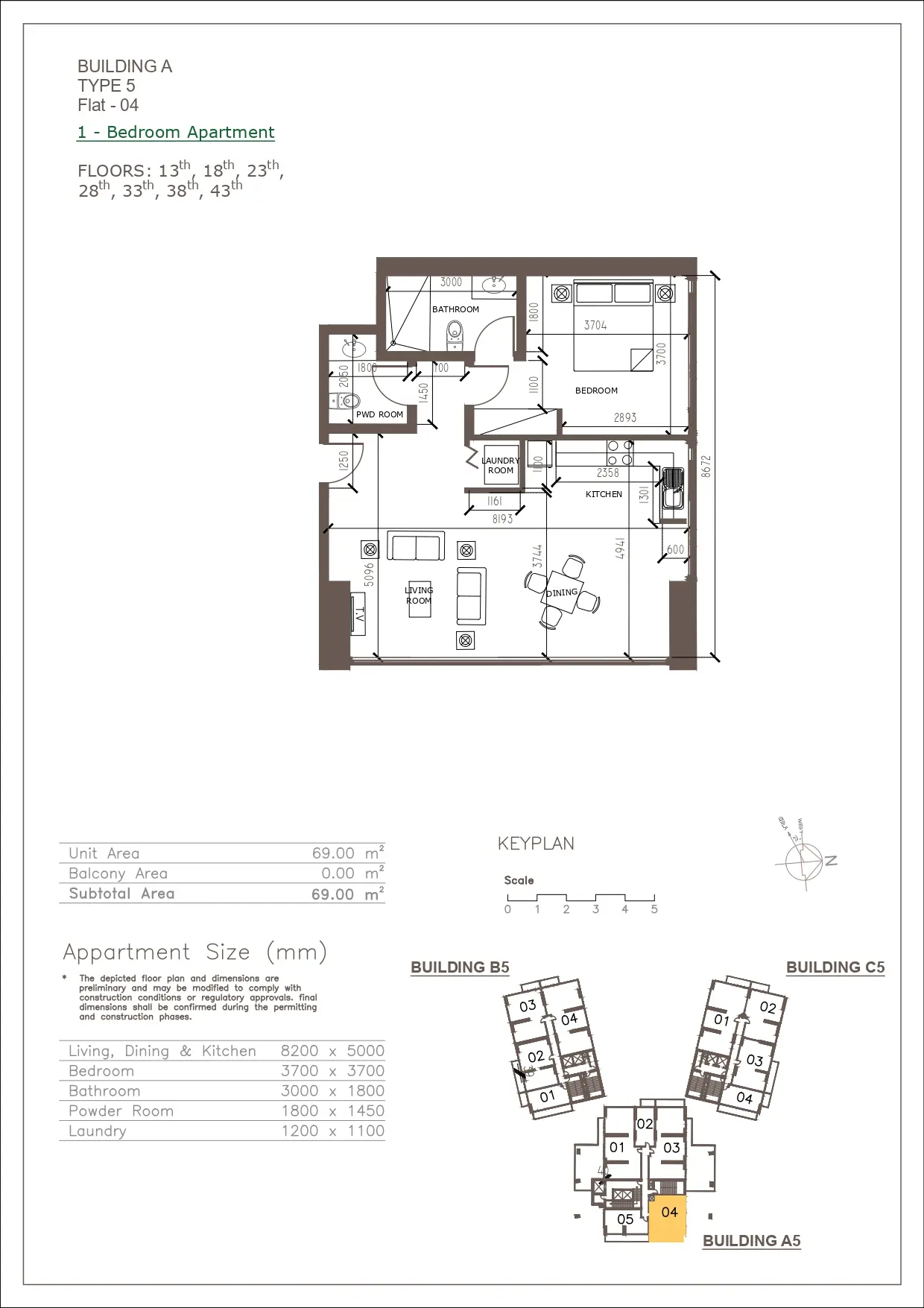 Unit floor plan image