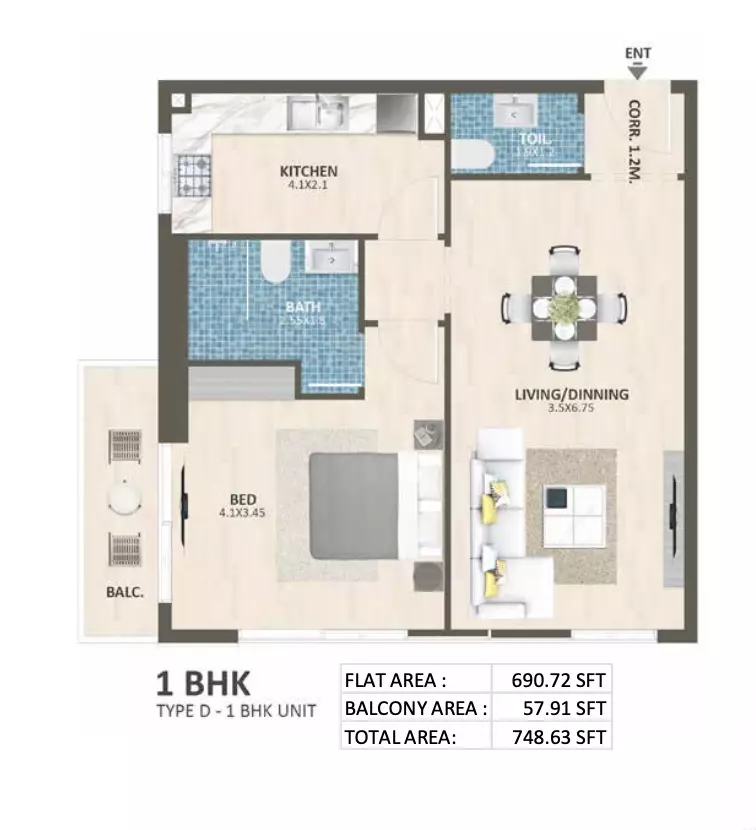 صورة مخطط ارضية الوحدة