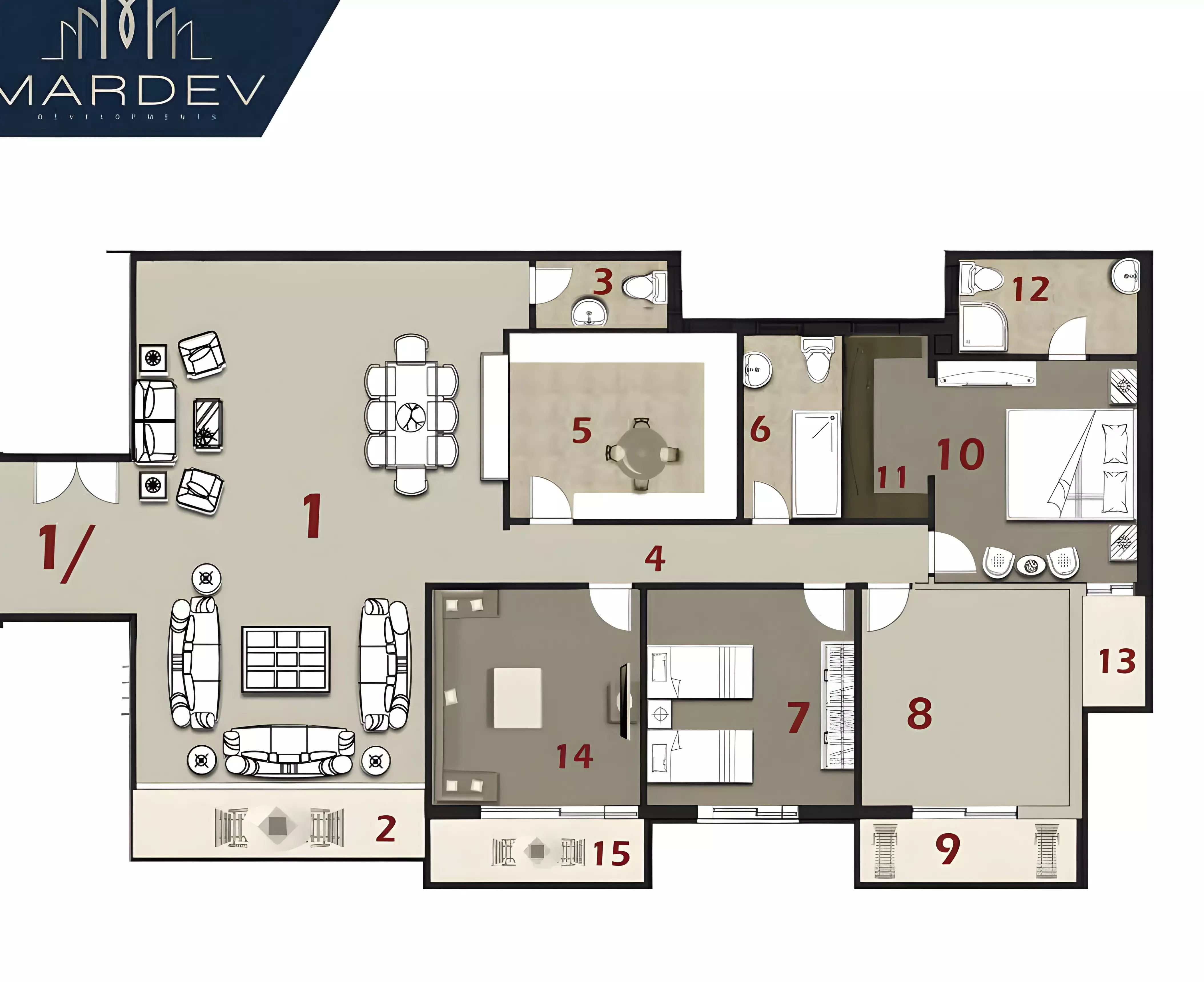 Unit floor plan image
