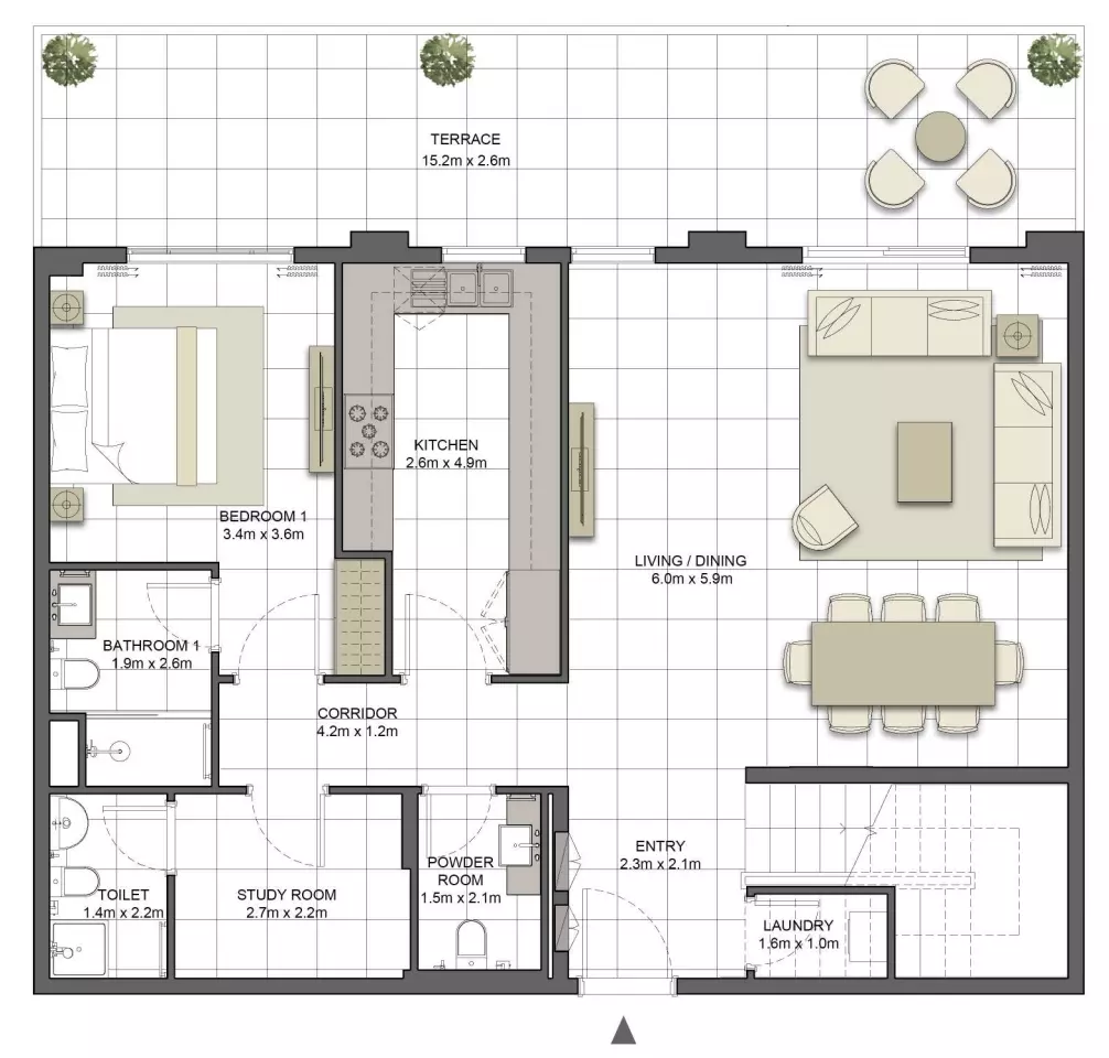 Crystal Residences Townhouse - Type 4TH-2, 4 beds