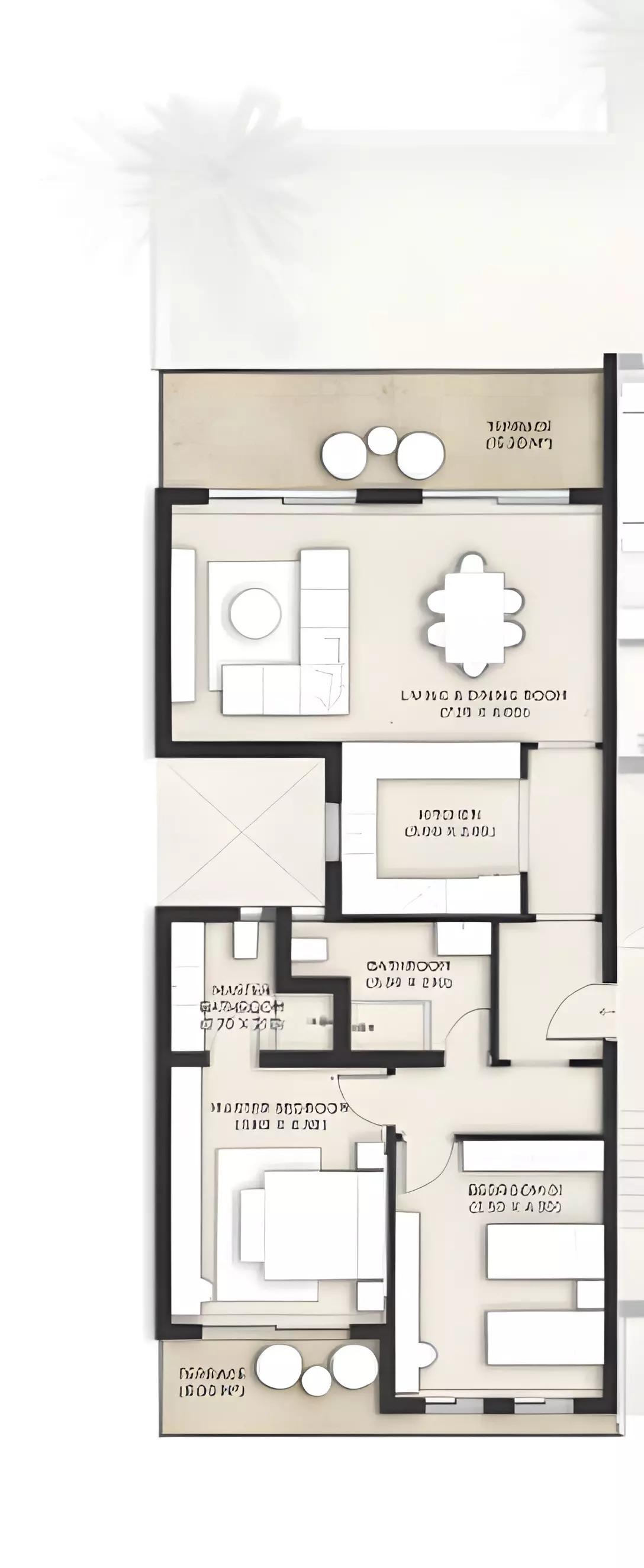 صورة مخطط ارضية الوحدة