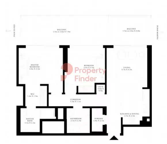 Grand Bleu Tower Unit 06 - Level 10, 2 beds