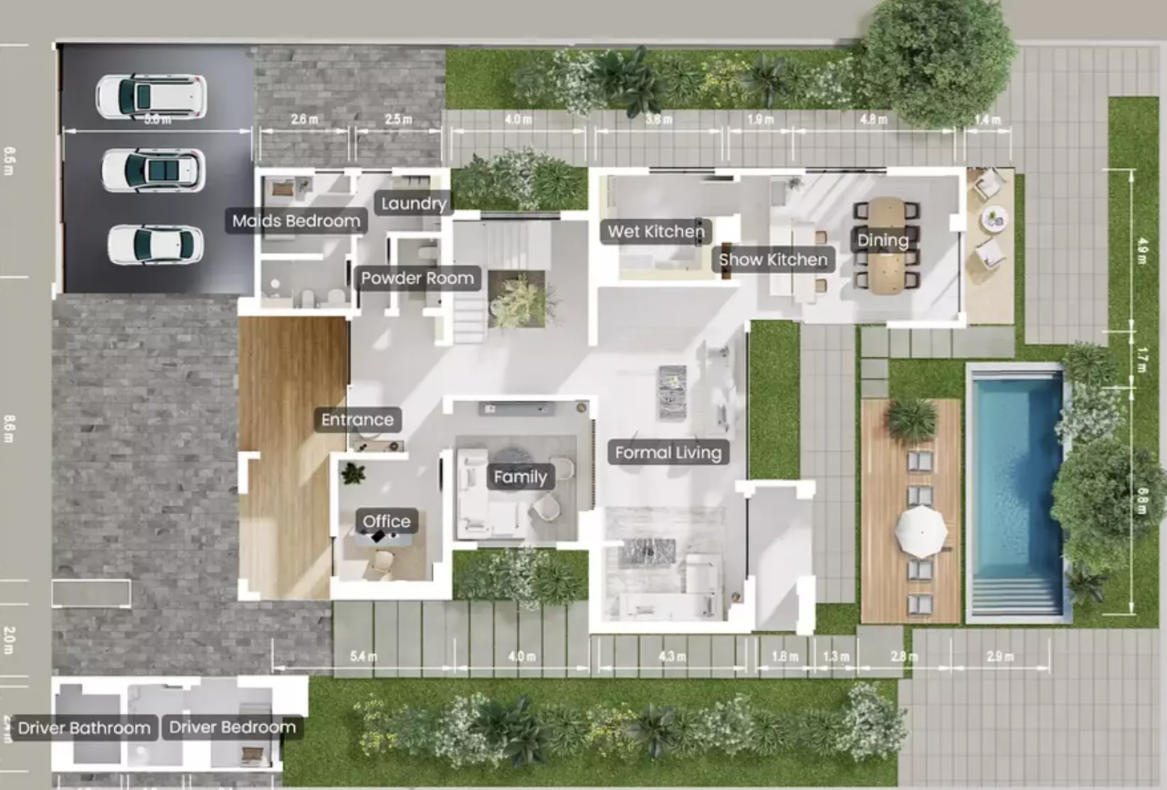 صورة مخطط ارضية الوحدة