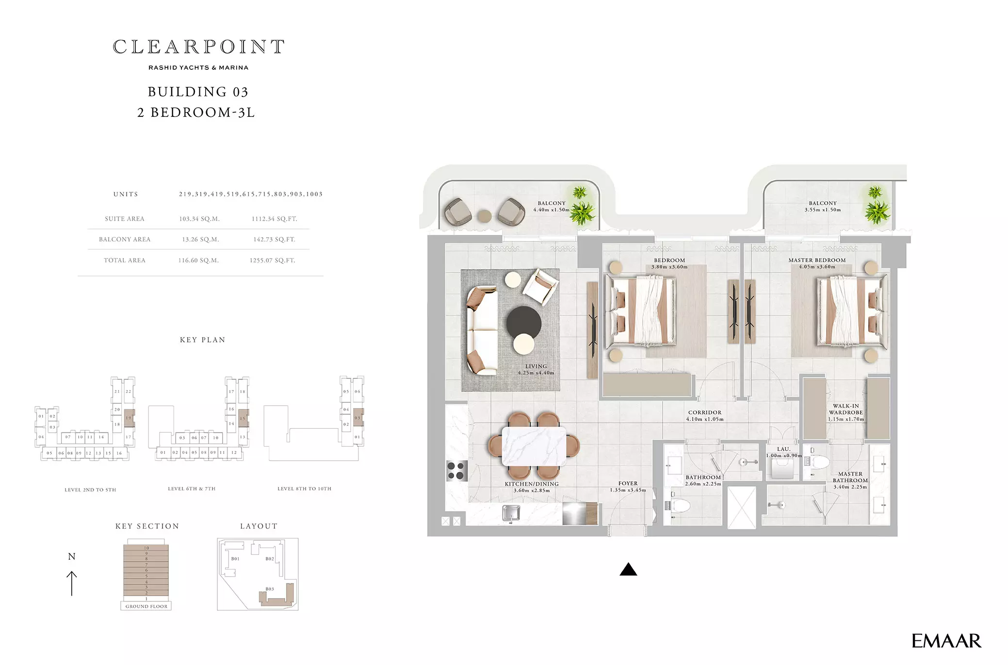Clearpoint Building 3 _ Type 3L, 2 beds