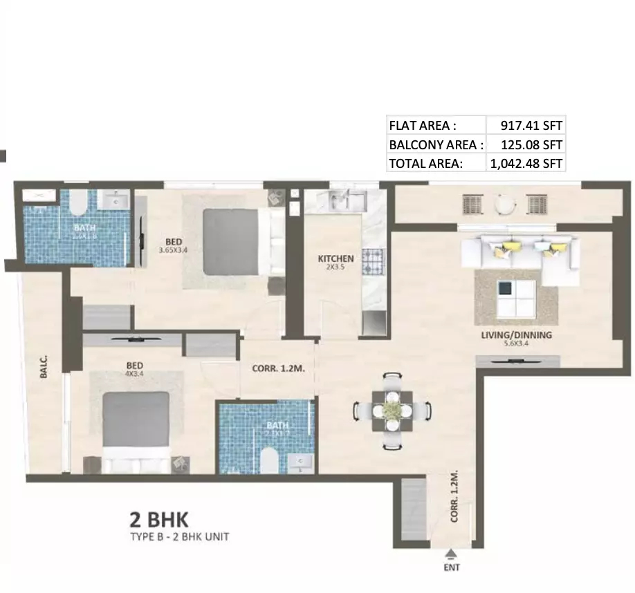 صورة مخطط ارضية الوحدة