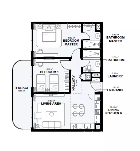 Unit floor plan image