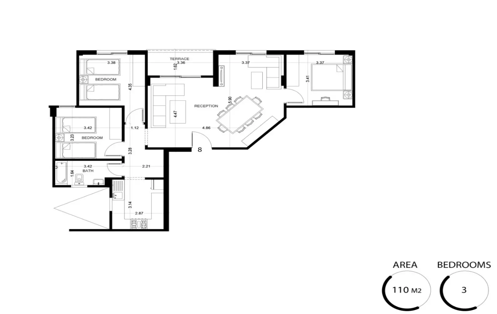 Unit floor plan image