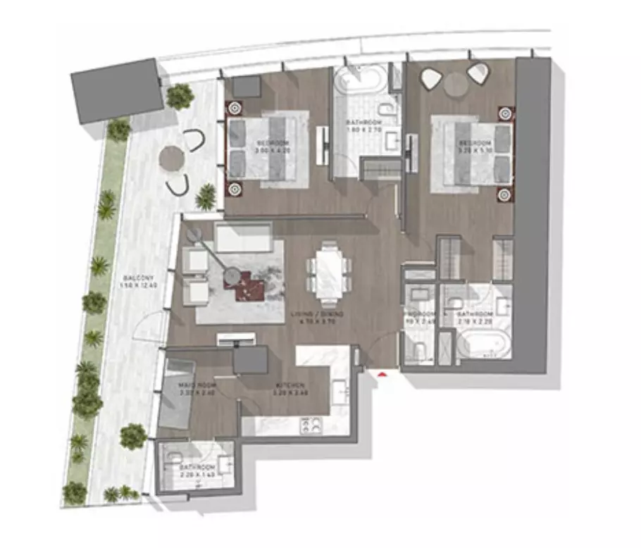 Safa Two Type 29, 2 beds