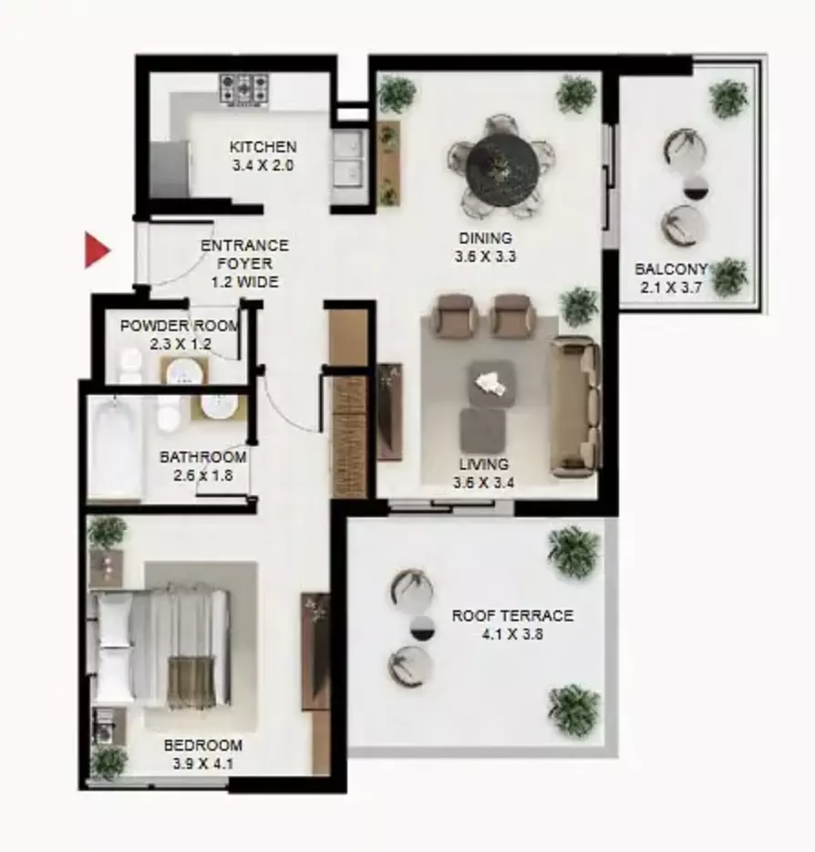 Unit floor plan image