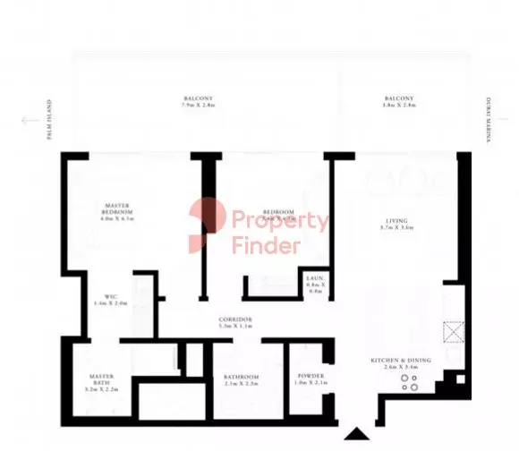 Grand Bleu Tower Unit 06 - Level 03-09, 2 beds