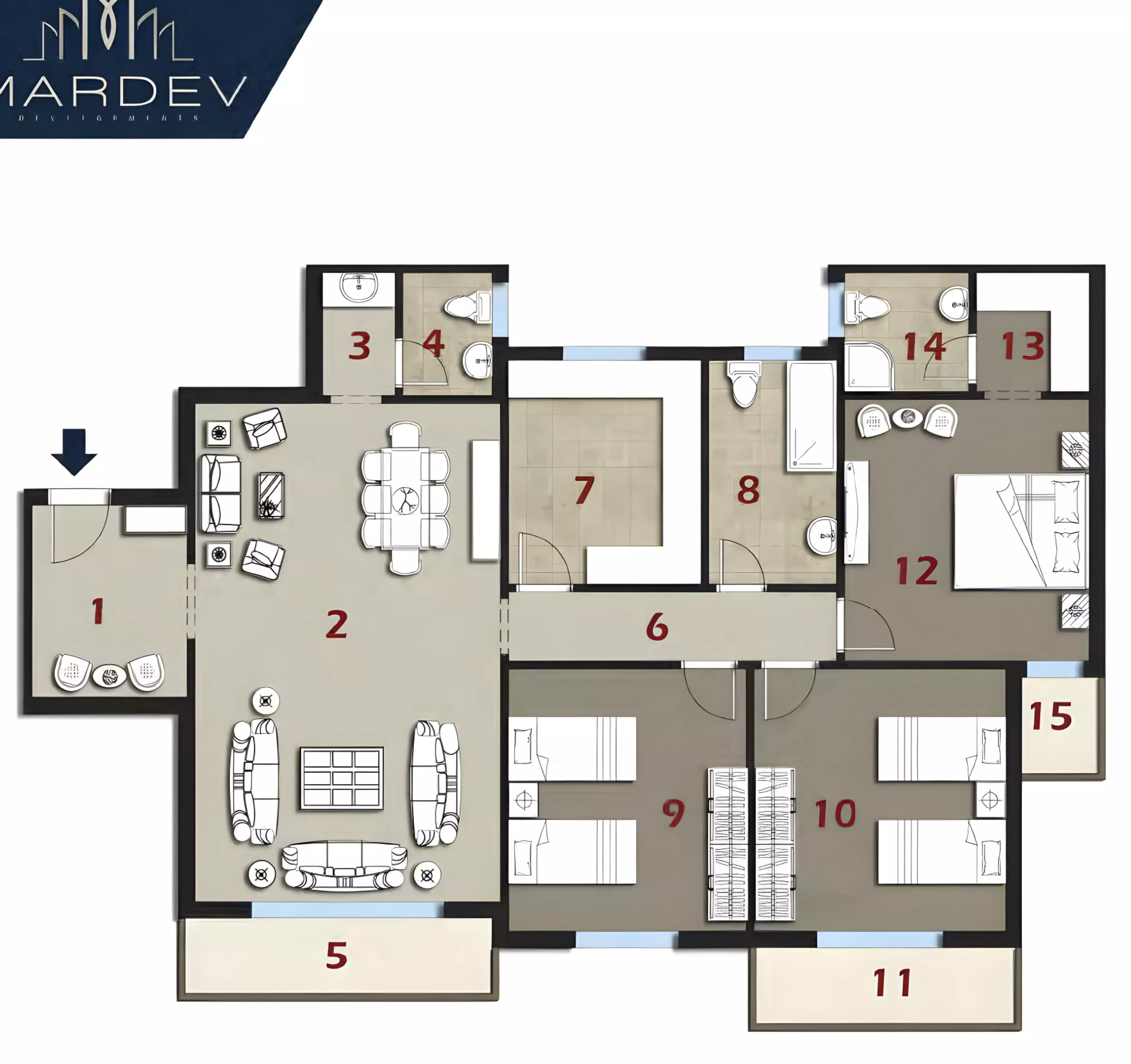 Unit floor plan image