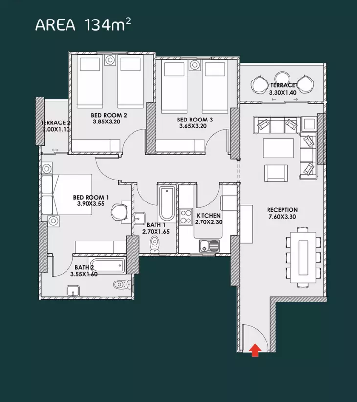 Unit floor plan image