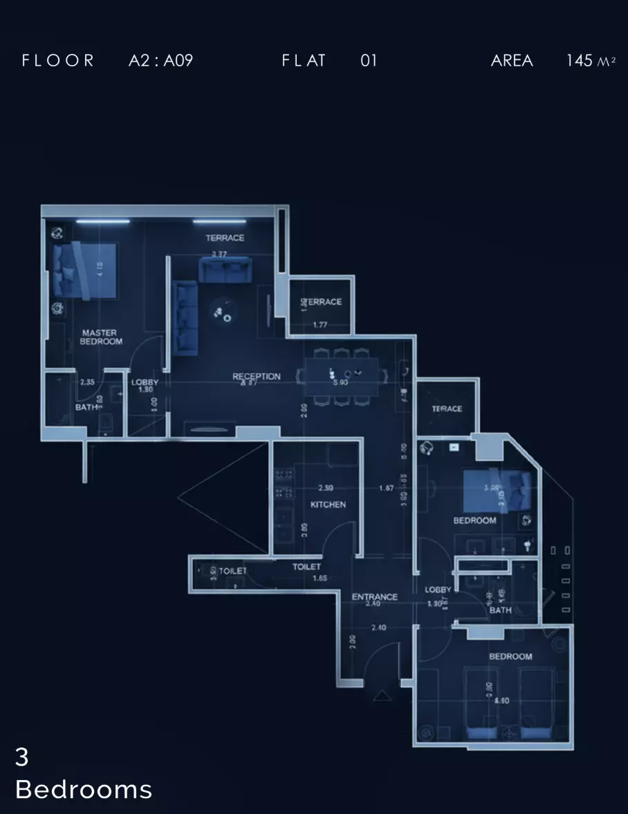 صورة مخطط ارضية الوحدة