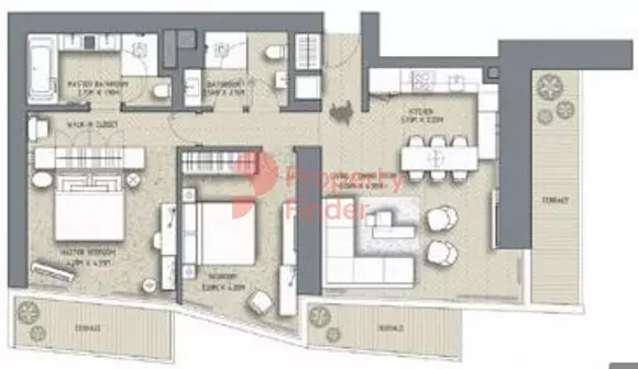 The Address Residences Dubai Opera T2-Unit 10, 2 beds