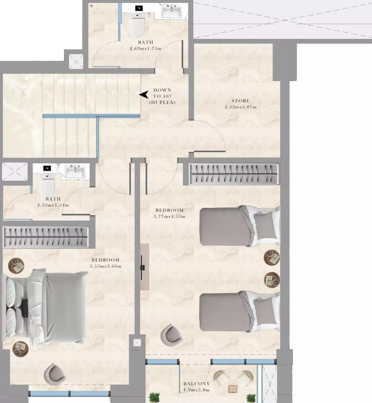 صورة مخطط ارضية الوحدة