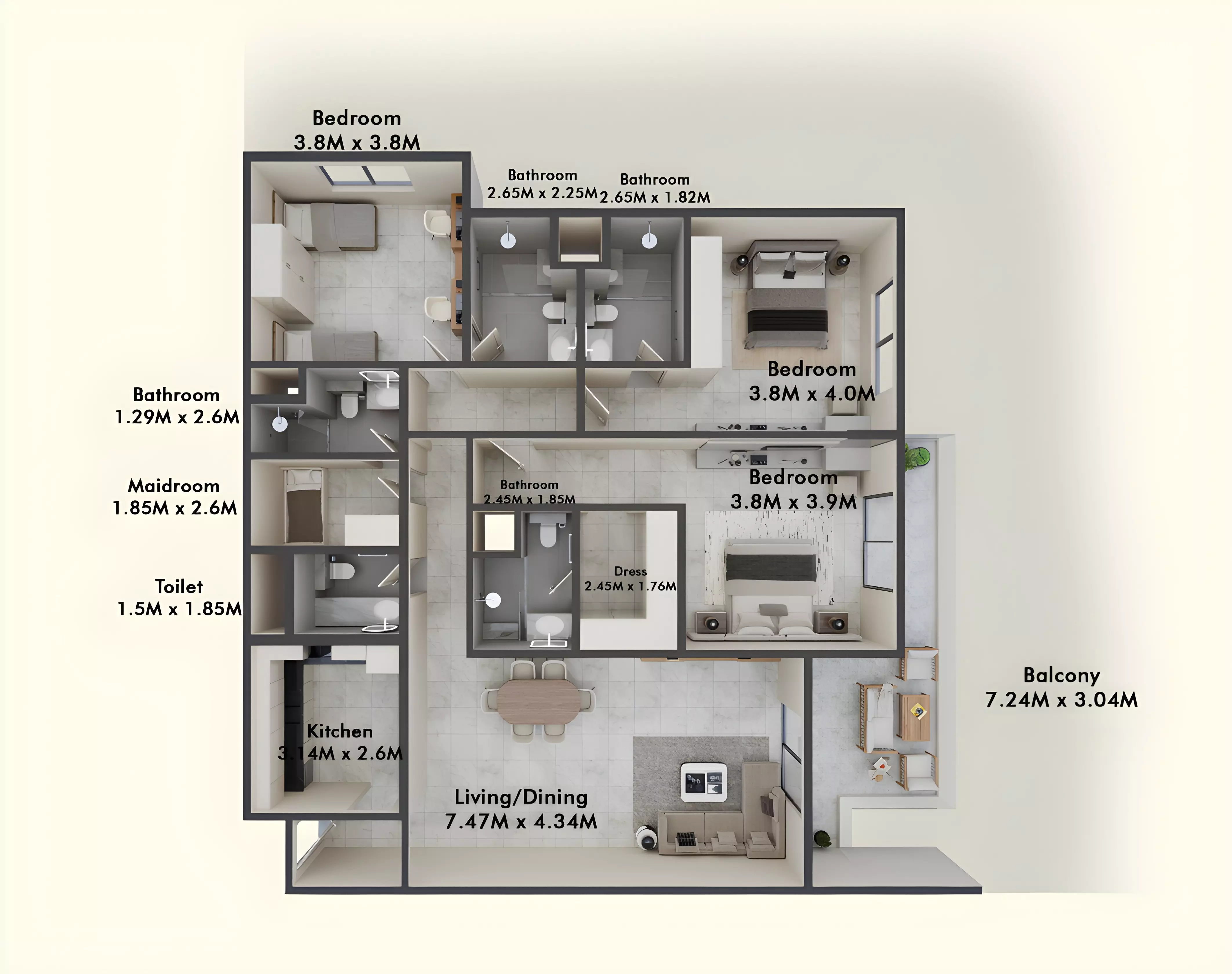 Unit floor plan image
