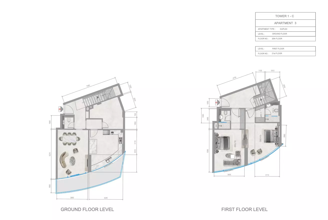 Orchid Towers Phase 1 - Type 2-Tower C Floor Plan