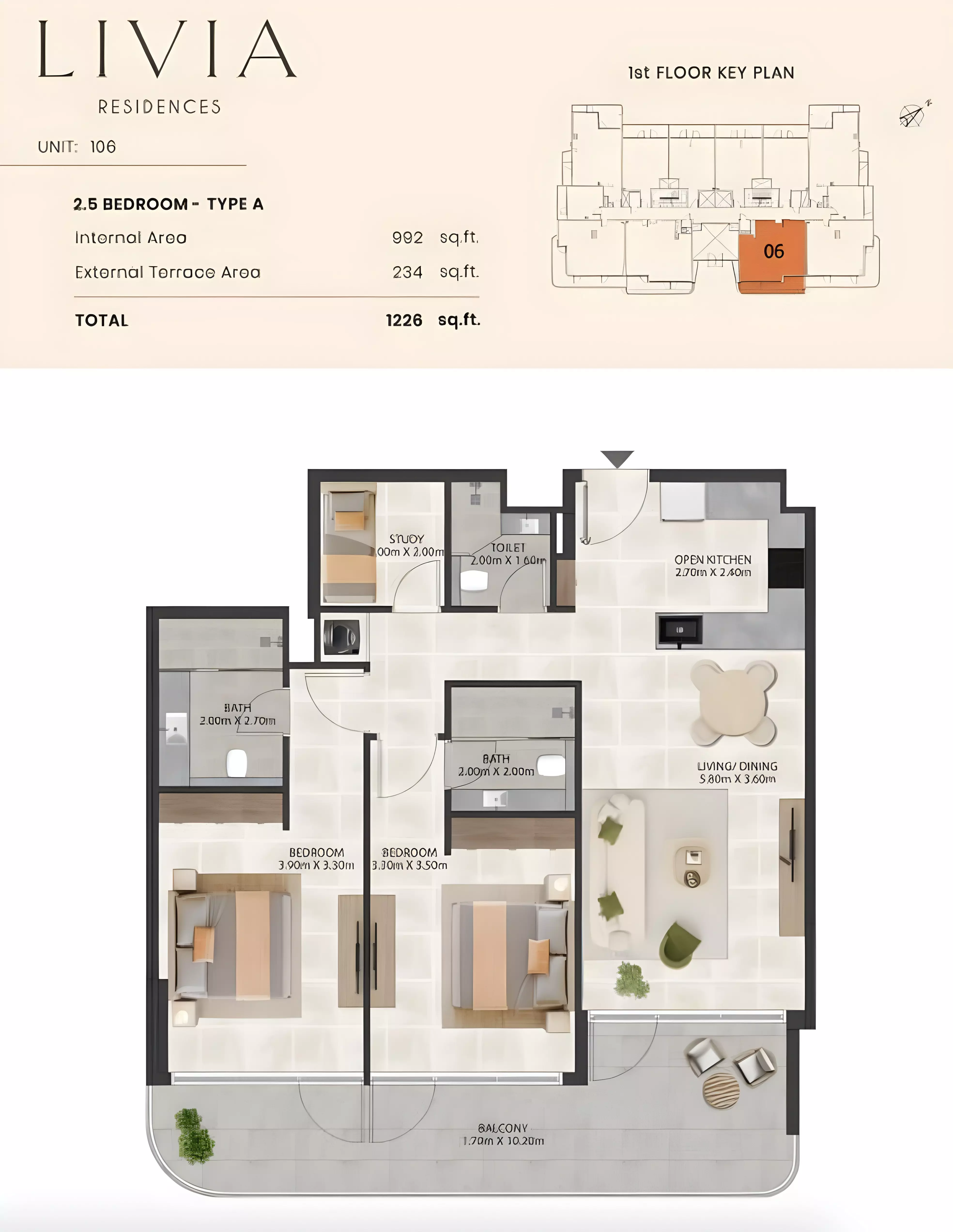 Unit floor plan image