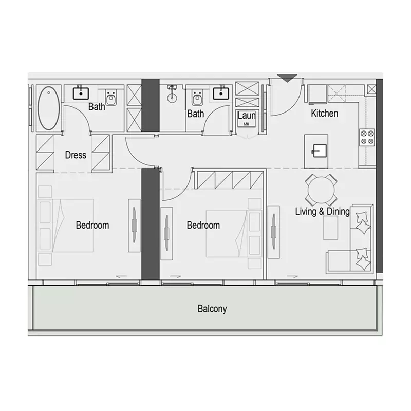 Unit floor plan image