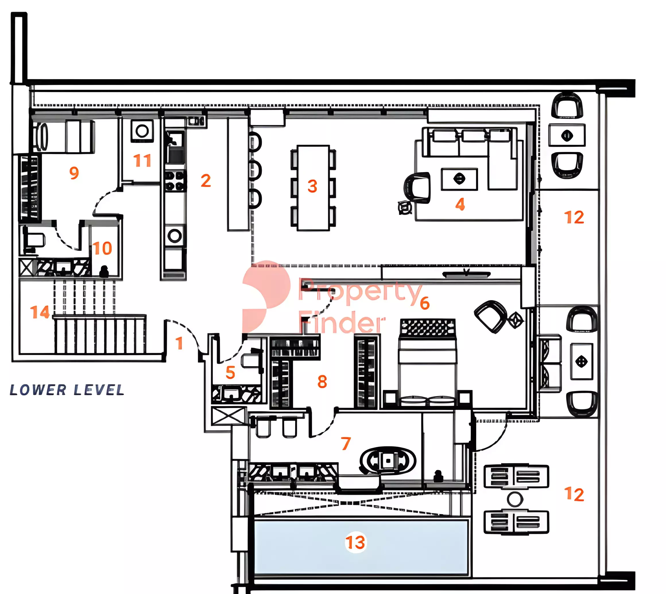 صورة مخطط ارضية الوحدة