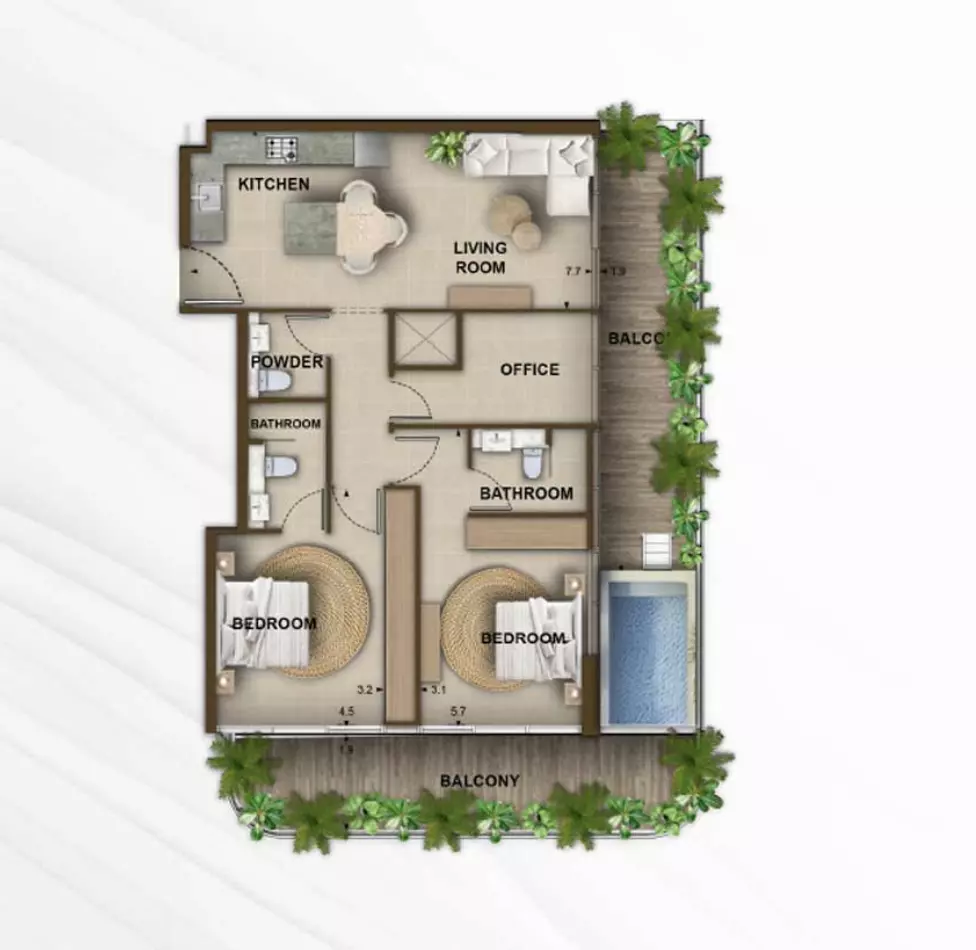Unit floor plan image