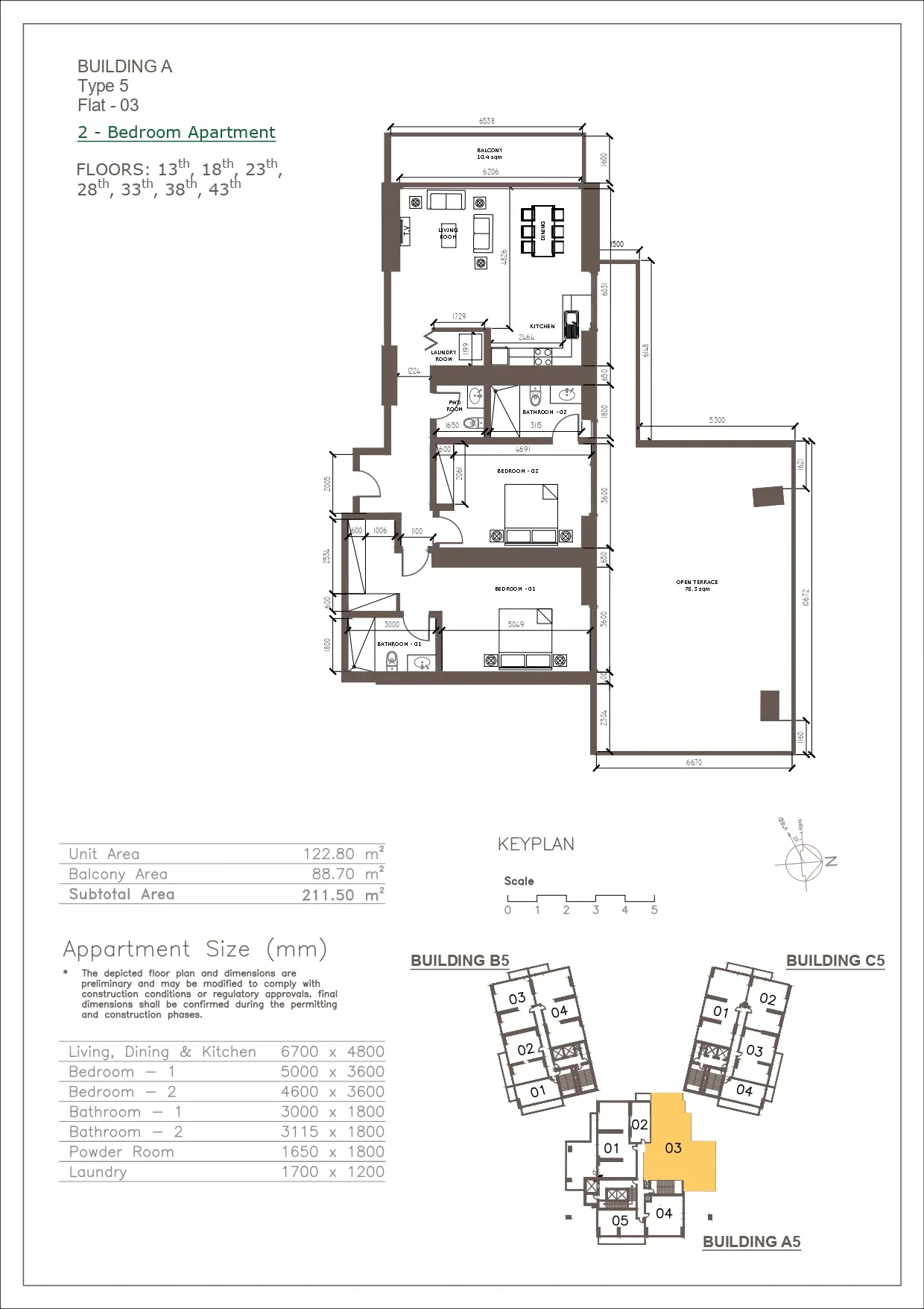 Unit floor plan image