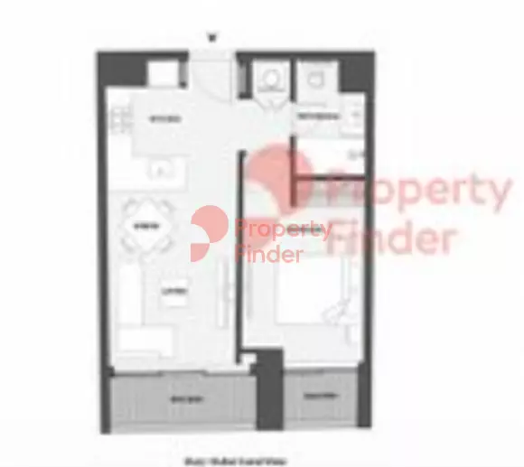 15 Northside Tower B Unit 207, Second Floor, 1 bed