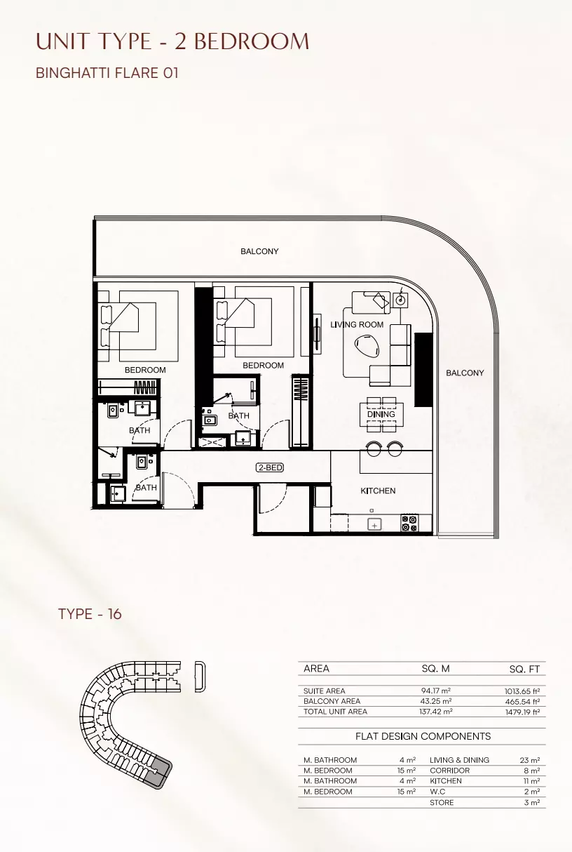 Unit floor plan image
