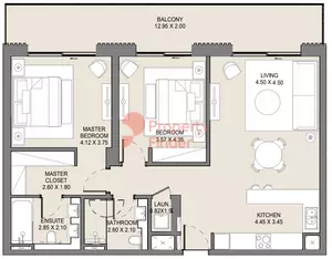 Jomana B8-Type A | Level 5, 2 beds
