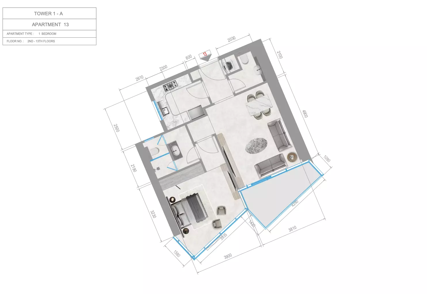 صورة مخطط ارضية الوحدة