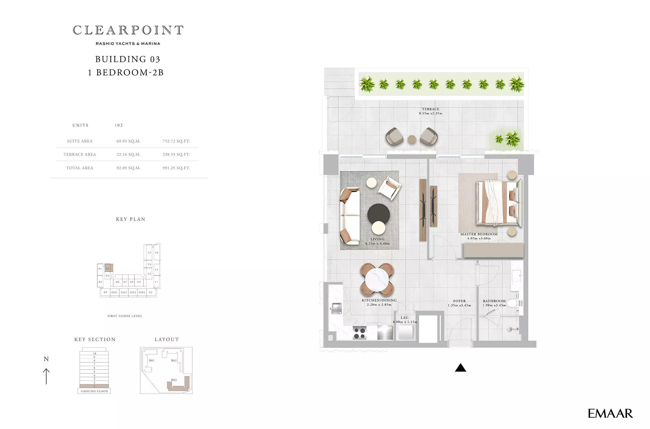 Clearpoint Building 3 _ Type 2B, 2 beds
