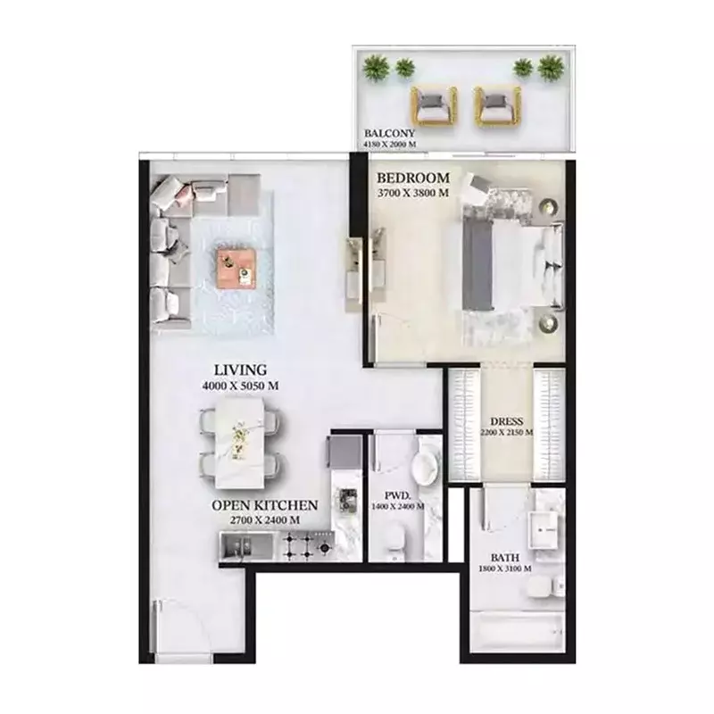 Unit floor plan image