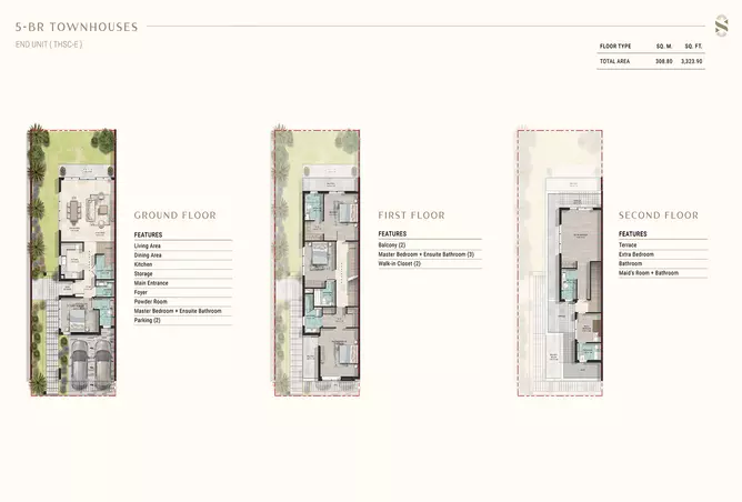 Damac Sun City — 5BR floor plan
