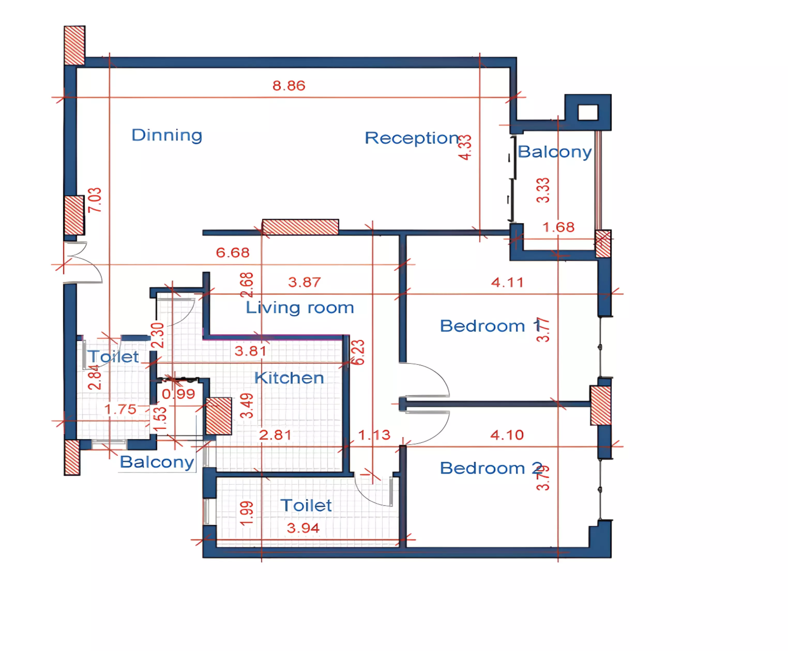 Unit floor plan image