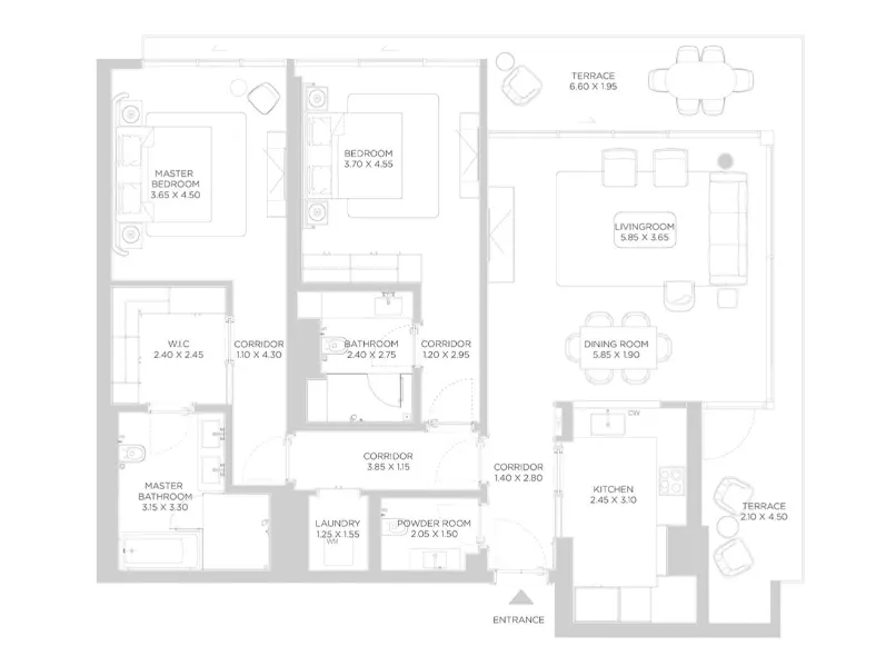 Rixos Phase 2 By Nakheel B3-Type F, 2 beds