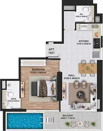 Unit floor plan image