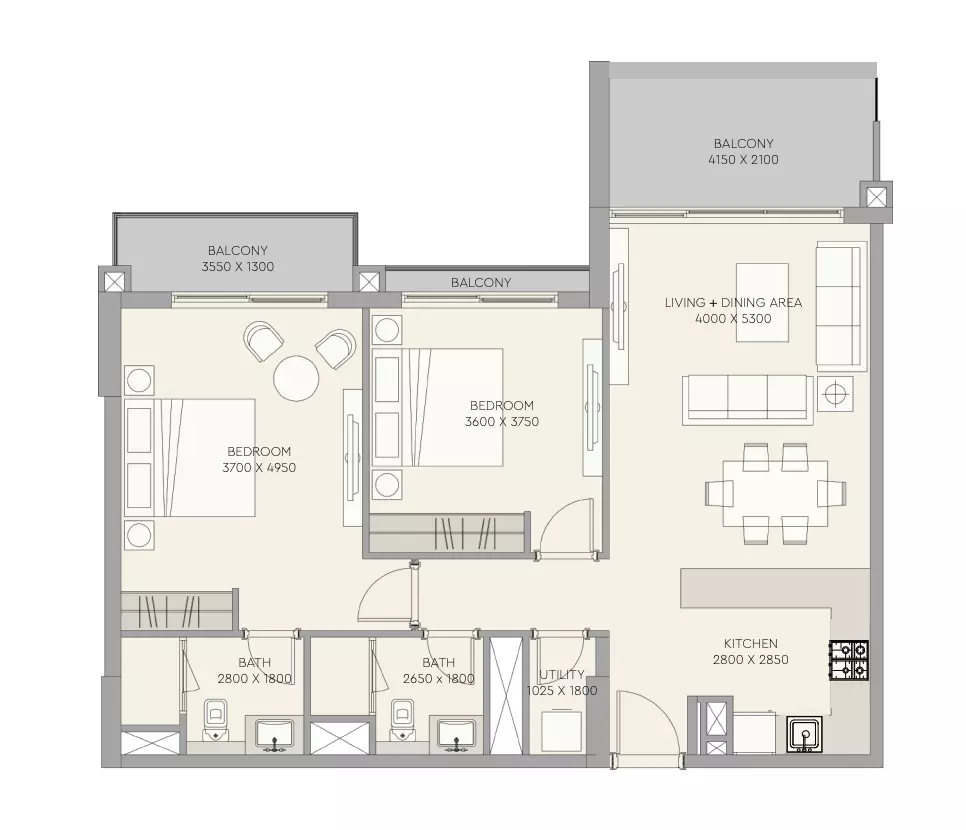 Unit floor plan image