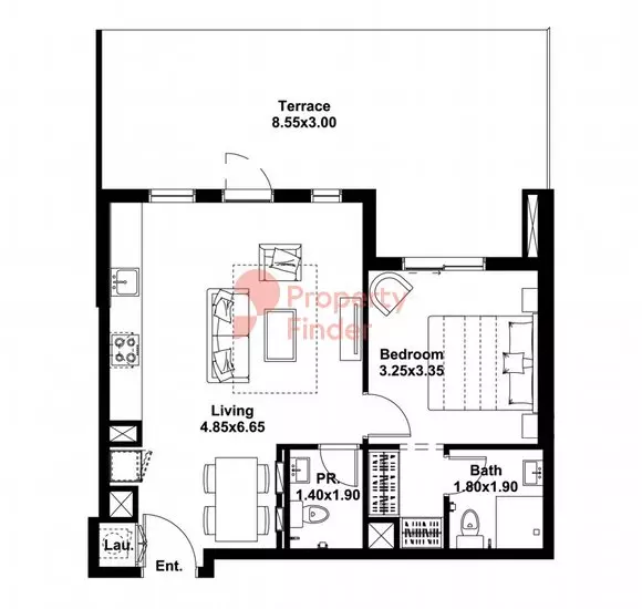 Midtown Noor Type-C1 Level-1, 1 bed