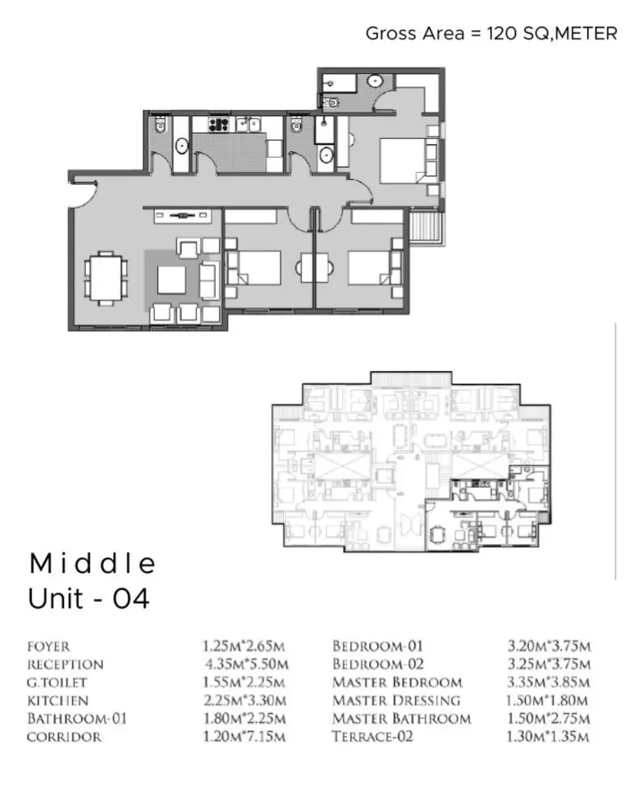 صورة مخطط ارضية الوحدة