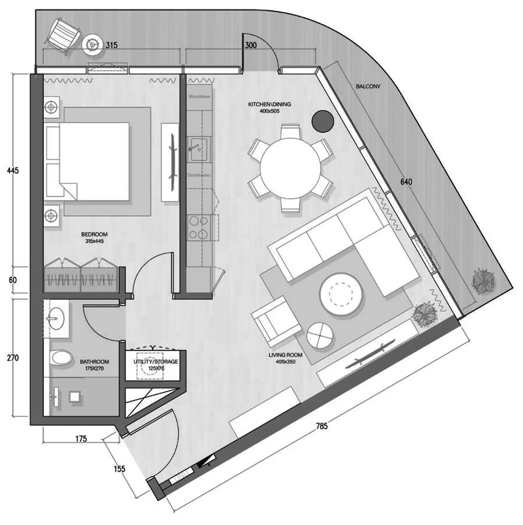 Quattro Del Mar Type B, 1 bed