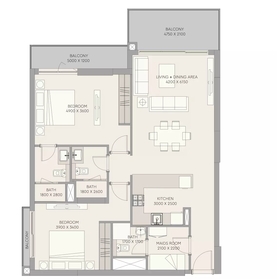 Unit floor plan image