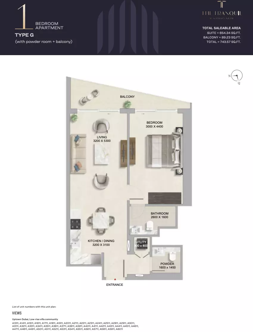 Unit floor plan image
