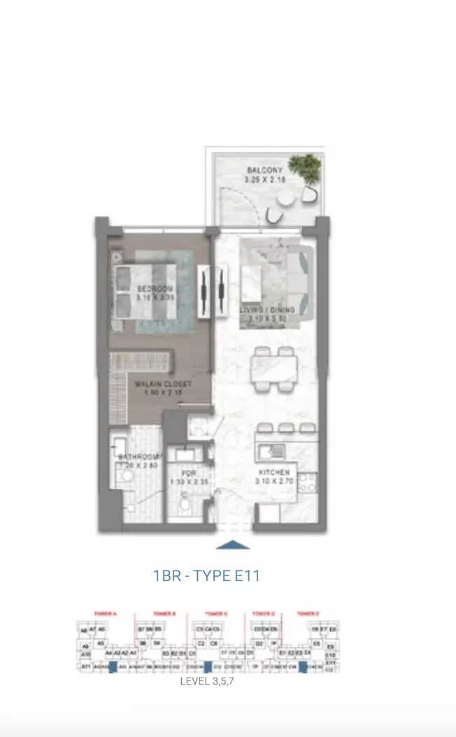Unit floor plan image
