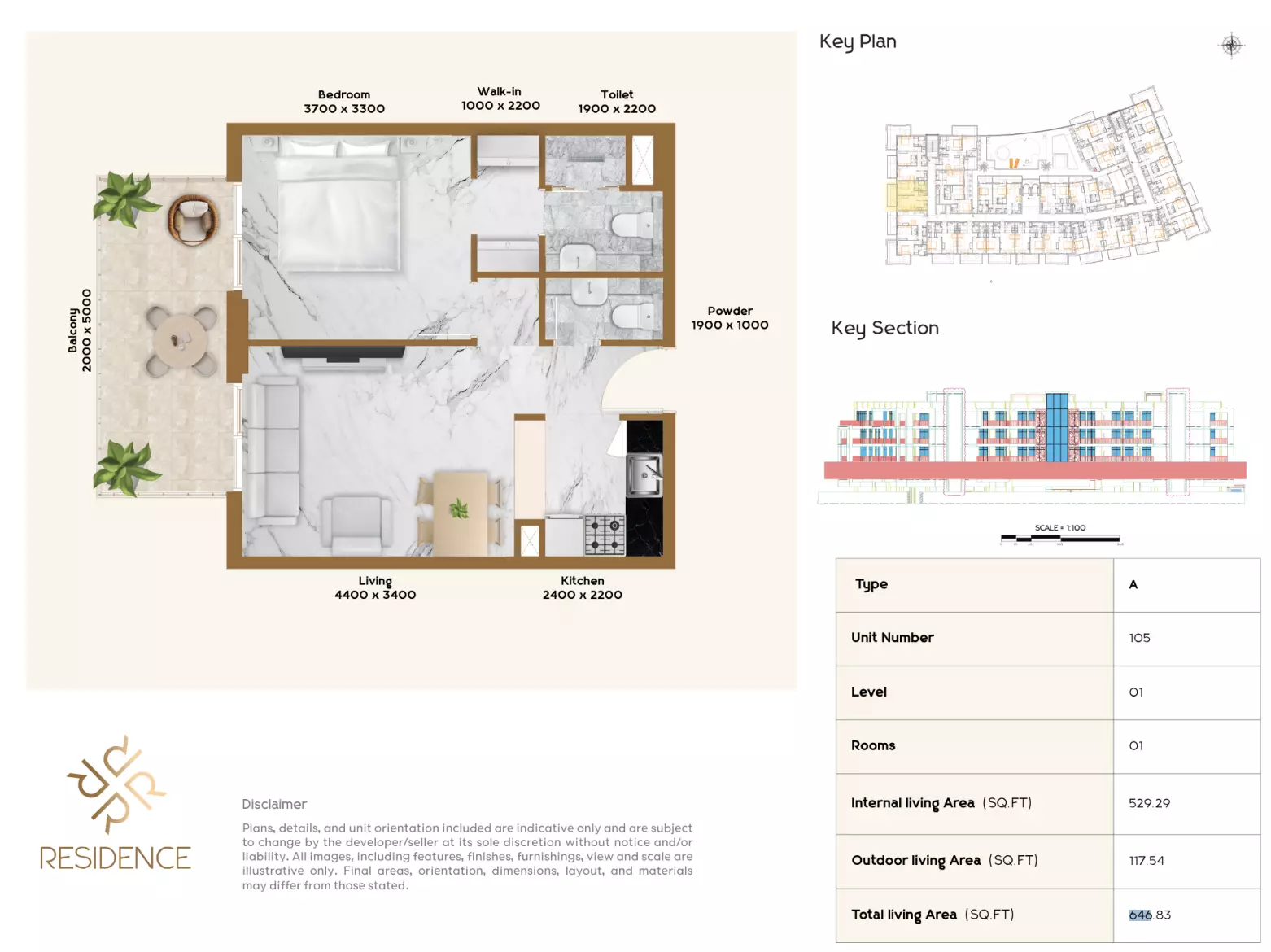 صورة مخطط ارضية الوحدة