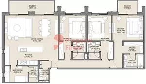 Jomana B8-Type A Level 2, 3 beds