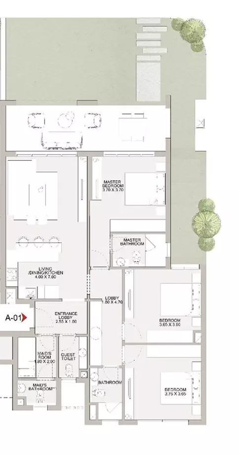 Unit floor plan image