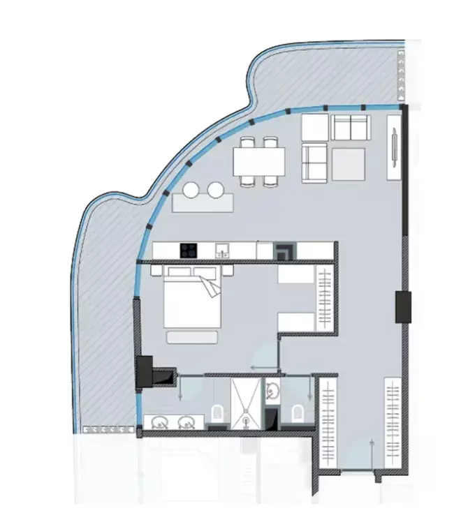 صورة مخطط ارضية الوحدة